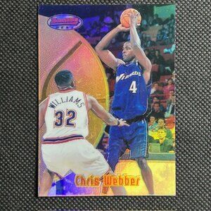 1997-98 Bowman's Best Refractor #81 Chris Webber Washington Wizards